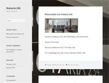 Tablet Screenshot of notaria234df.com